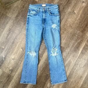 Mother Denim The Insider Ankle Jeans Bloom and Doom